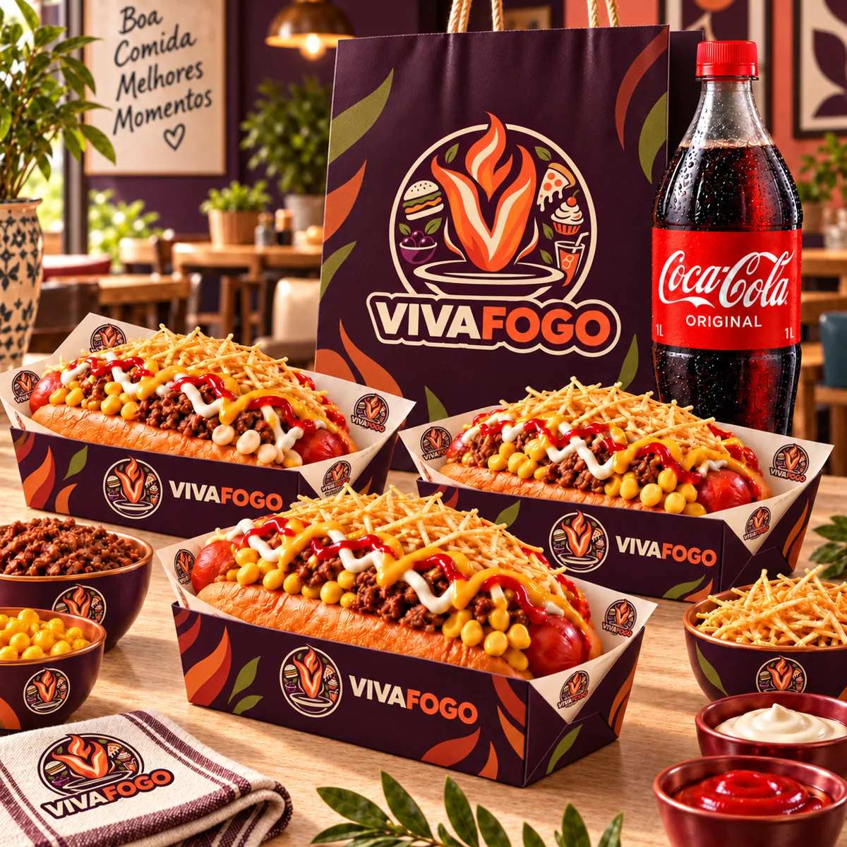 Vivafogo Três Dogs da Brasa