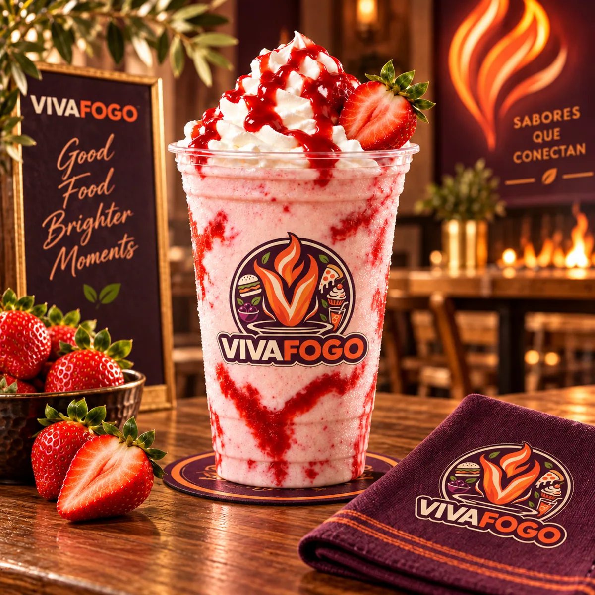 Vivafogo Morango Fagulha 500 ml