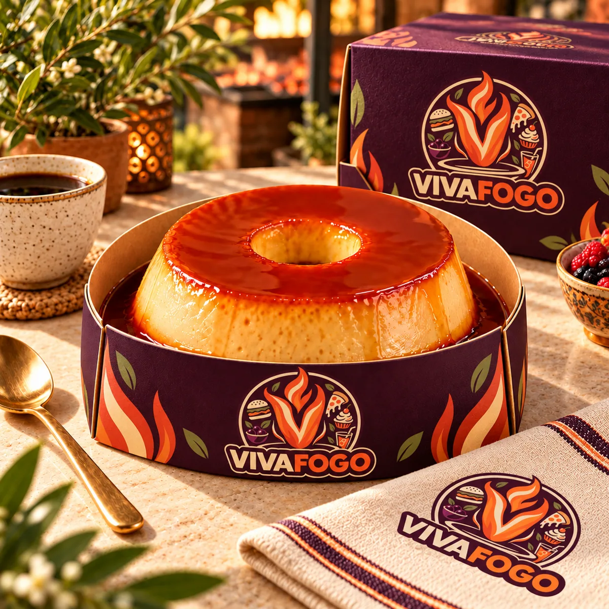 Vivafogo Pudim Caramelo Vivo 500 g