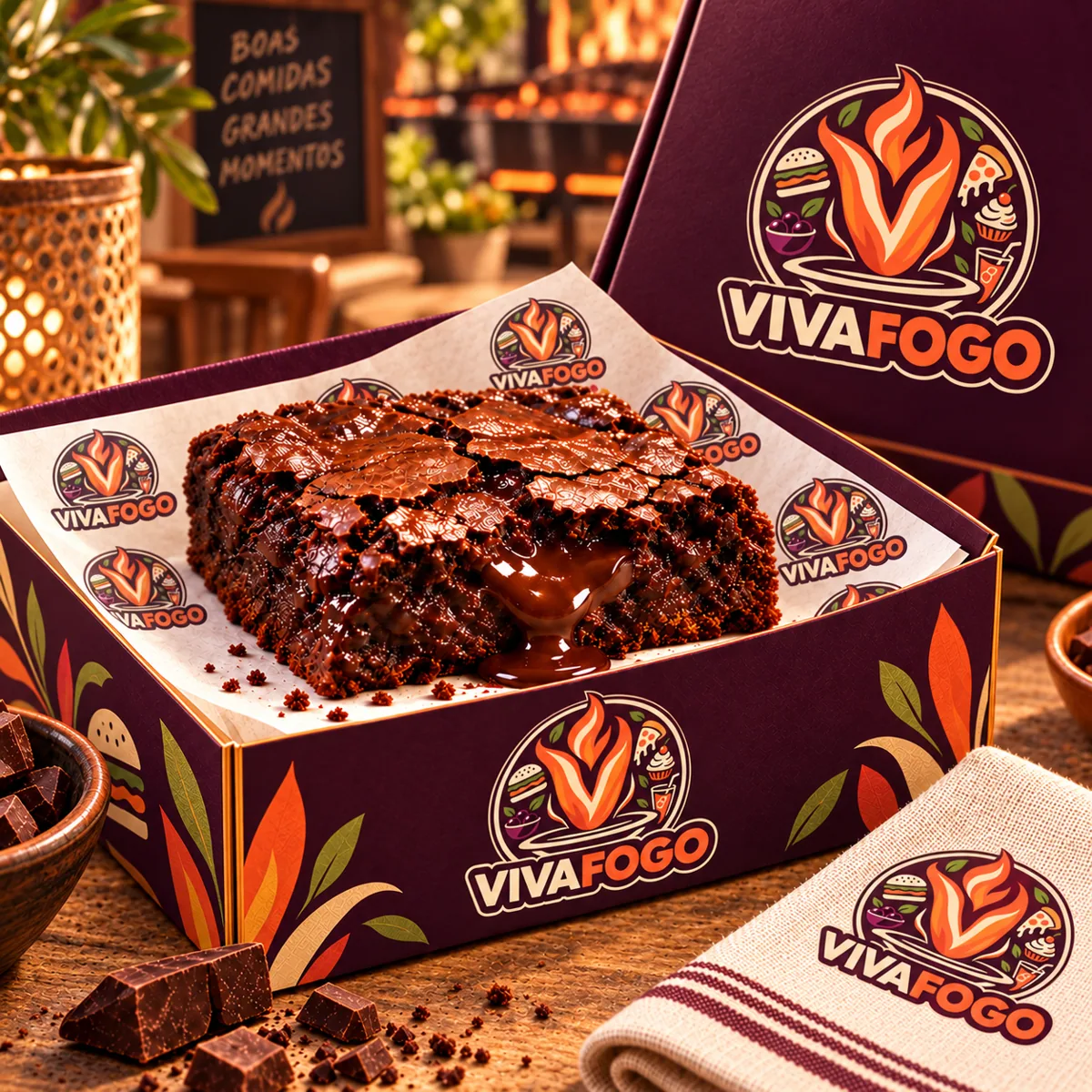 Vivafogo Brownie Brasa Doce