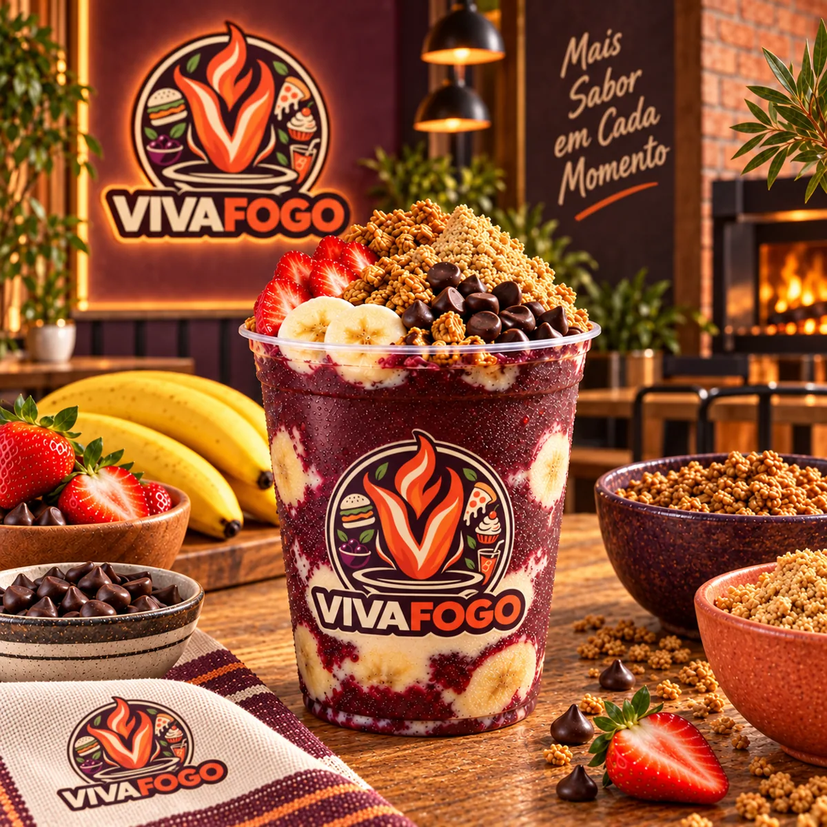 Vivafogo Açaí Vulcão 700 ml