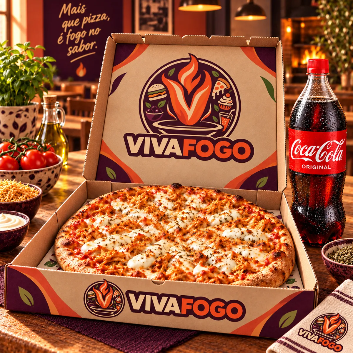 Pizza Frango Vulcão